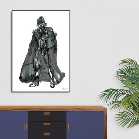 Darth Vader (Art Block: 16"W x 20"H x 2"D)