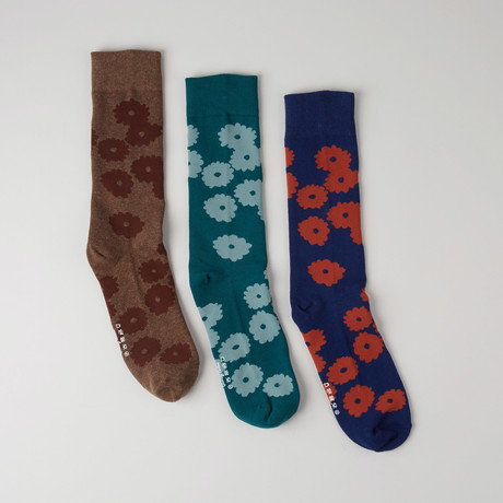Lightweight Crew Socks // Blossom // Pack of 3