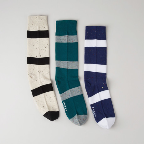 Lightweight Crew Socks // London // Pack of 3