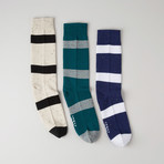Lightweight Crew Socks // London // Pack of 3