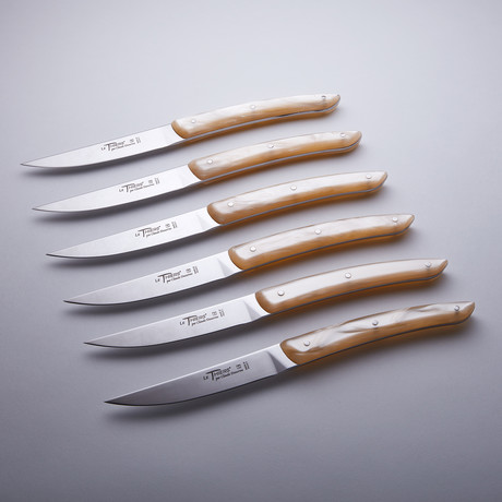 Thiers Steak Knives // Box of 6 // Natural Handle