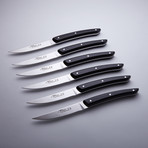 Thiers Steak Knives // Box of 6 // Black Handle