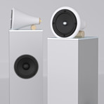 Ceramic Tower Pair + Speakers (Bluetooth)