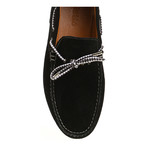 Contrast Laced Suede Driver // Black (Euro: 40)