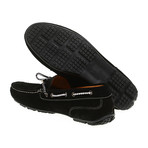 Contrast Laced Suede Driver // Black (Euro: 40)