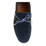 Contrast Laced Suede Driver // Navy (Euro: 40)