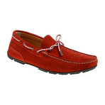 Contrast Laced Suede Driver // Red (Euro: 43)