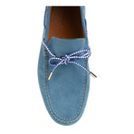 Contrast Laced Suede Driver // Sky Blue (Euro: 42)