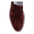 Suede Slip-On Loafer Sneaker // Bordeaux (Euro: 42)