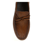 Crackle Leather Laced Driver // Tobacco (Euro: 41)