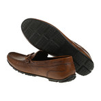 Crackle Leather Laced Driver // Tobacco (Euro: 41)