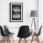 Vintage Cadillac Framed Print (12"H x 8"W x 1.5"D)