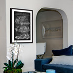Back to the Future Car Framed Print (12"H x 8"W x 1.5"D)
