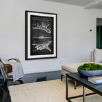 Airplane Design Plans Framed Print (12"H x 8"W x 1.5"D)