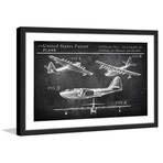 Historical Airplane Framed Print (8"H x 12"W x 1.5"D)