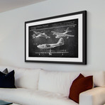 Historical Airplane Framed Print (8"H x 12"W x 1.5"D)