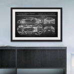 Bugatti Chiron Framed Print (8"H x 12"W x 1.5"D)