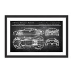 Bugatti Chiron Framed Print (8"H x 12"W x 1.5"D)