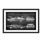 1969 Boss Mustang Framed Print (8"H x 12"W x 1.5"D)