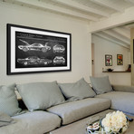 1969 Boss Mustang Framed Print (8"H x 12"W x 1.5"D)