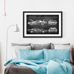 1969 Boss Mustang Framed Print (8"H x 12"W x 1.5"D)