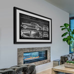 Rolls Royce Phantom Design Framed Print (8"H x 12"W x 1.5"D)