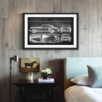 Rolls Royce Phantom Design Framed Print (8"H x 12"W x 1.5"D)