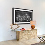 Triumph Speed Twin Framed Print (8"H x 12"W x 1.5"D)