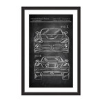 Muscle Car Design Framed Print (12"H x 8"W x 1.5"D)