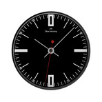 12" Black Steel Wall Clock // W300B45BTW