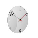 Domed Glass Wall Clock // White (Small)