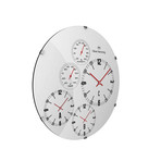 15" Vitri Domed Glass Time Zone Clock // W370DG69WF