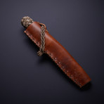 Pen Skoulm Tuna Line Dagger + Leather Case