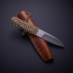 Pen Skoulm Tuna Line Dagger + Leather Case