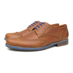 Caracas Royal Wingtip Derby // Brown + Blue (US: 10.5)