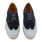 Naval Wingtip Derby // Navy + Grey (US: 7)