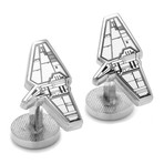 Imperial Shuttle Blueprint Cufflink // Silver