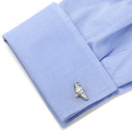 Imperial Shuttle Blueprint Cufflink // Silver