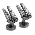 Kylo Ren Shuttle Cufflink // White