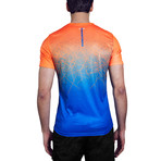 Griffin T-Shirt // Orange + Blue (S)