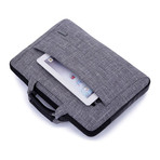 Slim Laptop Carrier Messenger Bag // Gray