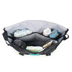 Courier Diaper Bag (Retro Stripe Blue)