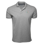 Secret Loop Short-Sleeve Polo // Heather Grey + Multi (3XL)