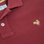 Secret Loop Long-Sleeve Polo // Merlot + Rust (M)