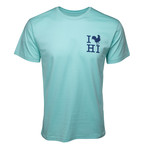 Hi! T-Shirt // Caribbean Blue (S)