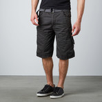 Twill Cargo Short // Charcoal (34)