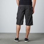 Twill Cargo Short // Charcoal (34)