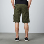 Twill Pull On Short // Military Green (34)