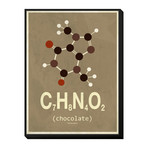 Molecule Chocolate (12"W x 20"H x 1"D)