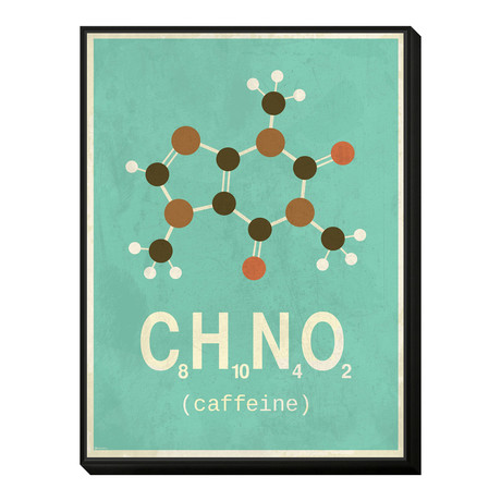 Molecule Caffeine (12"W x 20"H x 1"D)